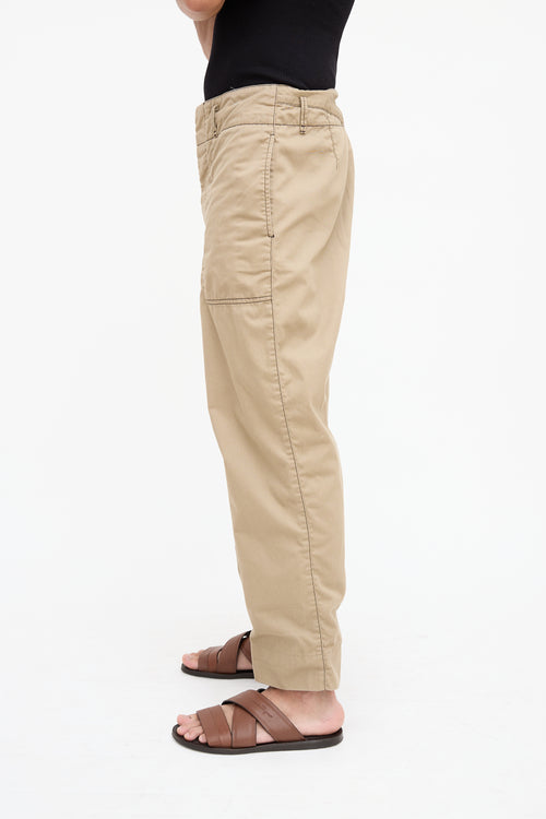 Marni Brown Straight Leg Pant