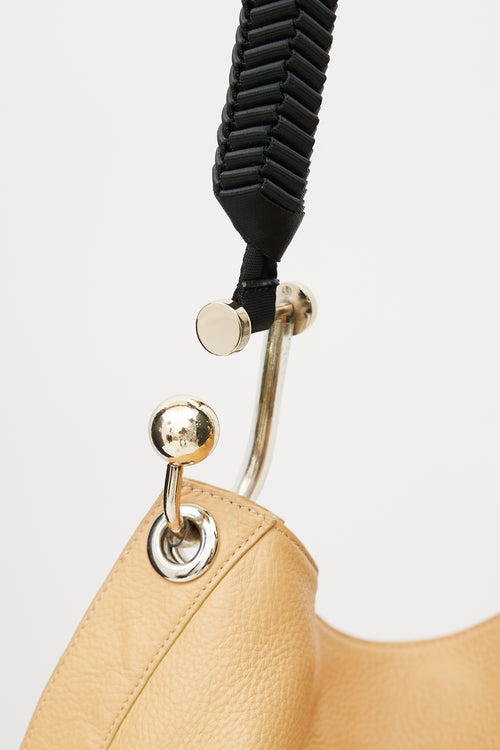 Marni Beige Leather Braided Bag