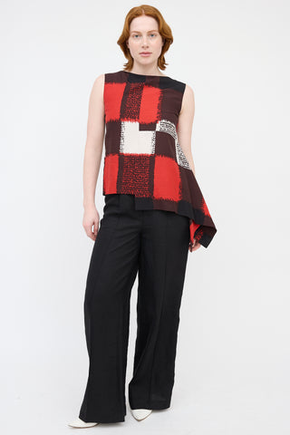 Marni Printed Asymmetrical Blouse