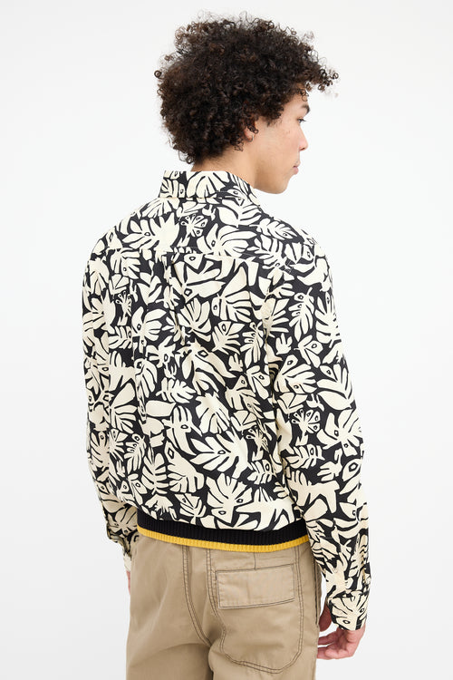 Marni Cream 
Black Printed Shirt