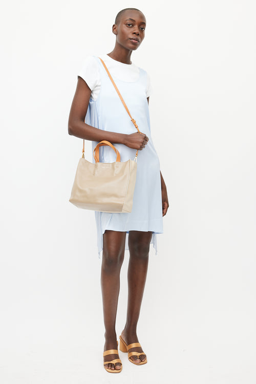 Marni Cream 
Brown Museo Leather Tote