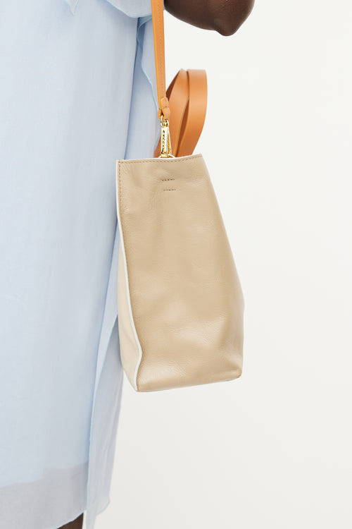 Marni Cream 
Brown Museo Leather Tote