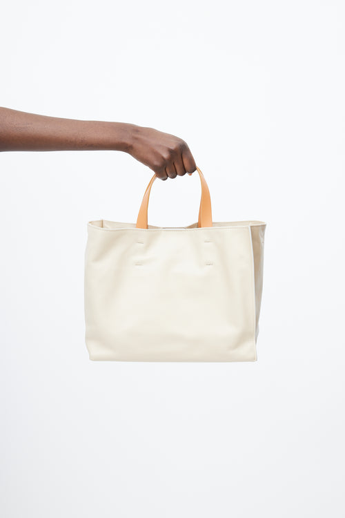 Marni Cream 
Brown Museo Leather Tote