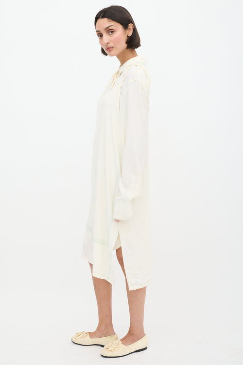 Marni Cream 
Green Shirt Dress