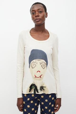 Marni Cream 
Multi Graphic Winter Edition 2009 T-Shirt