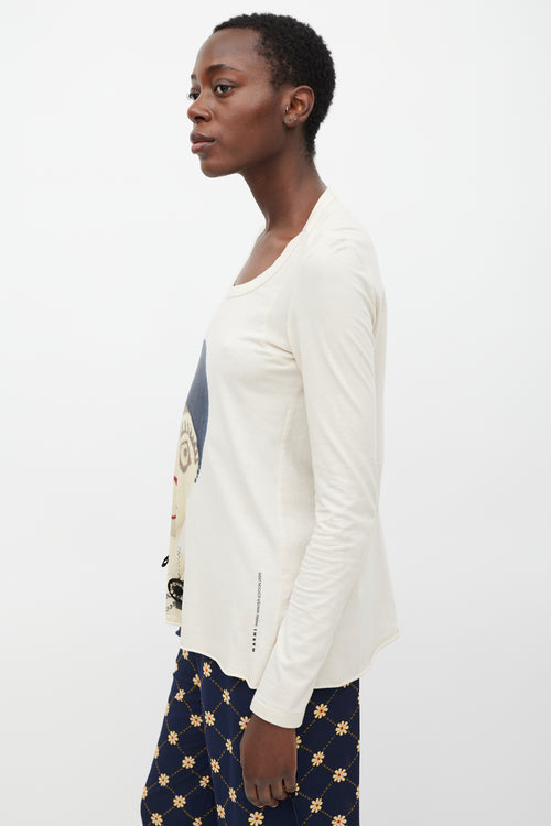 Marni Cream 
Multi Graphic Winter Edition 2009 T-Shirt