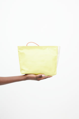 Marni Cream 
Yellow Museo Leather Pouch