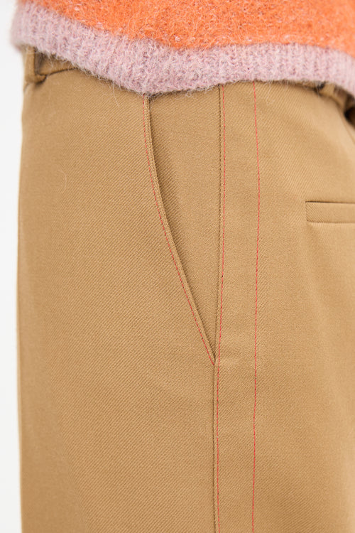 Marni Creased Wide Leg Trousers