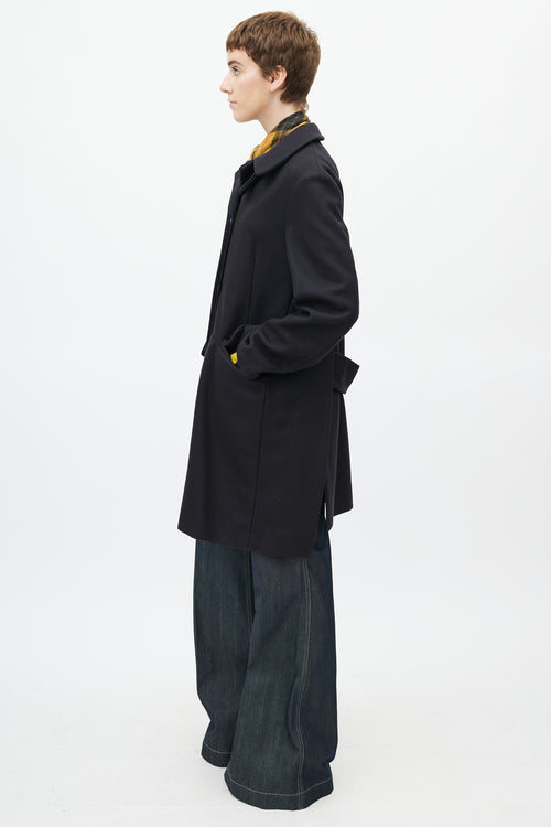 Marni Fall 2013 Black Wool Coat