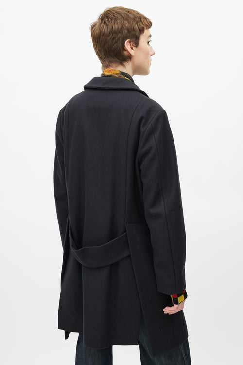 Marni Fall 2013 Black Wool Coat