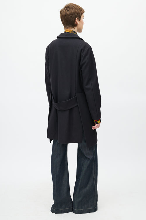 Marni Fall 2013 Black Wool Coat