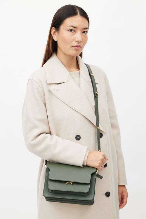 Marni Green Trunk Leather Bag