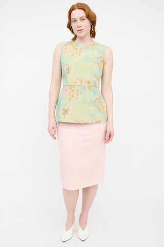 Marni Floral Structured Blouse