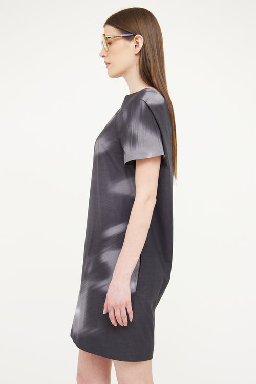 Marni Grey 
Black Print Dress