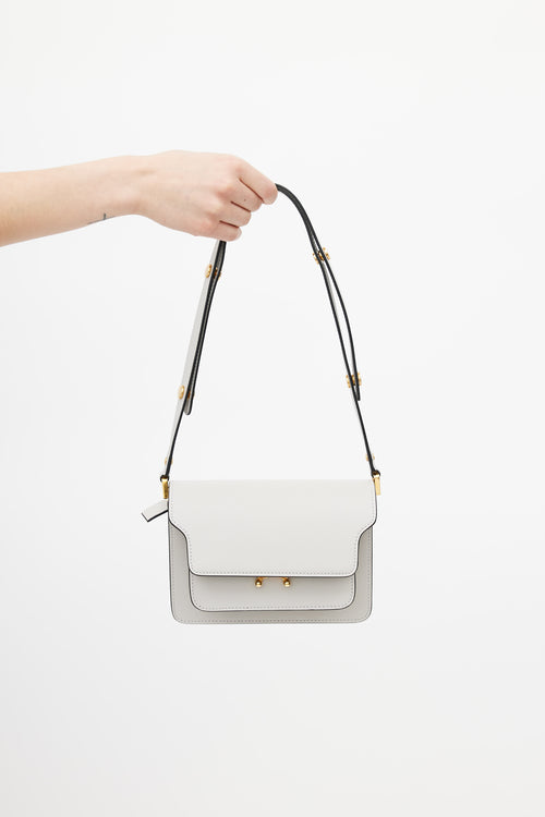 Marni Grey Mini Trunk Shoulder Bag