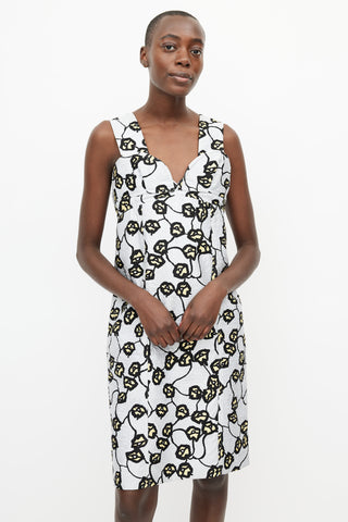 Marni Grey 
Multi Quilted Floral Dress