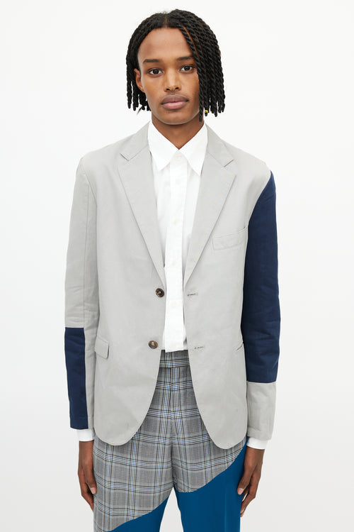 Marni Grey 
Navy Colourblock Blazer