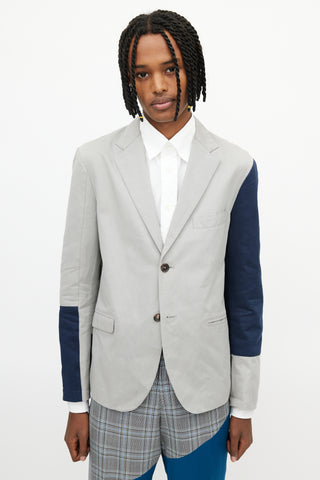 Marni Grey 
Navy Colourblock Blazer