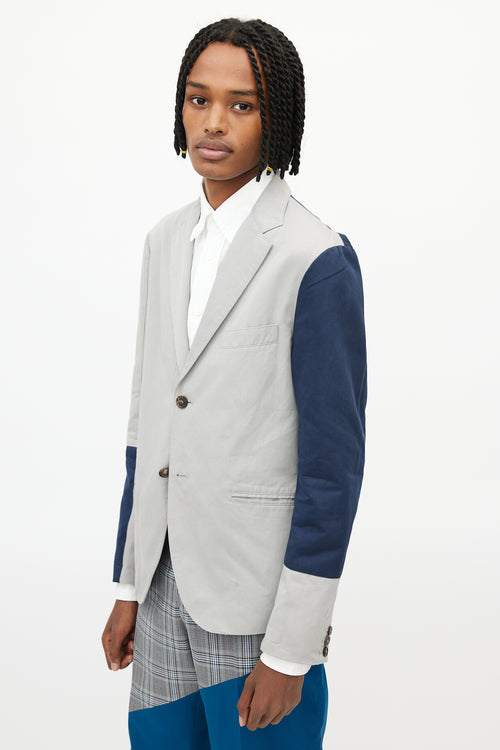 Marni Grey 
Navy Colourblock Blazer