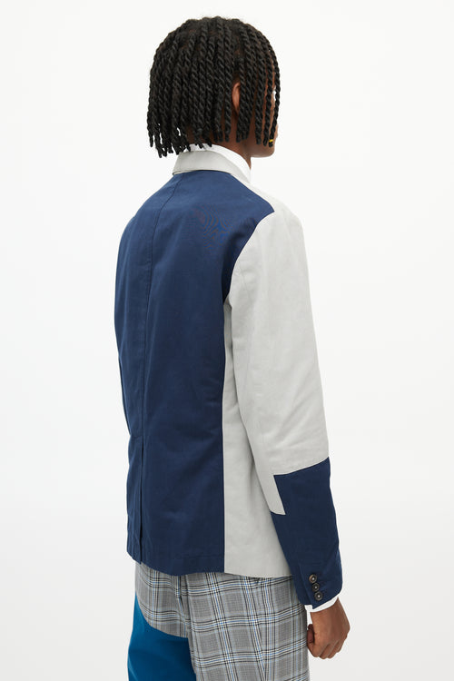 Marni Grey 
Navy Colourblock Blazer