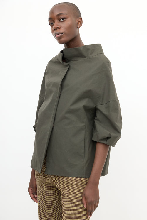 Marni Grey Snap Buttoned Jacket