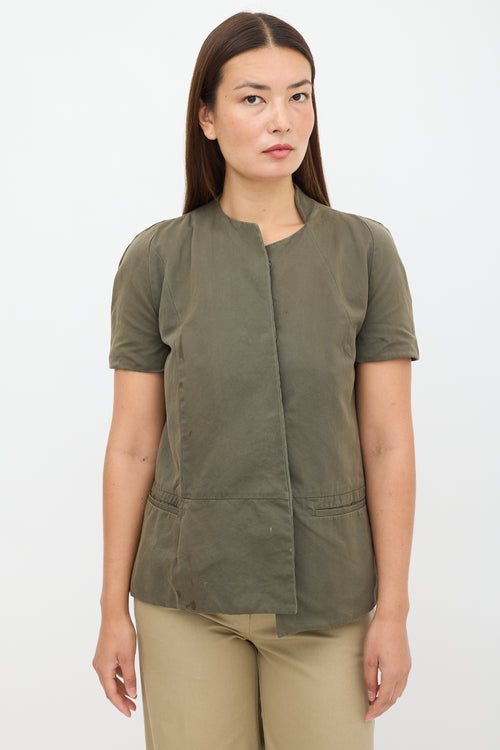 Marni Green Two Pocket Top