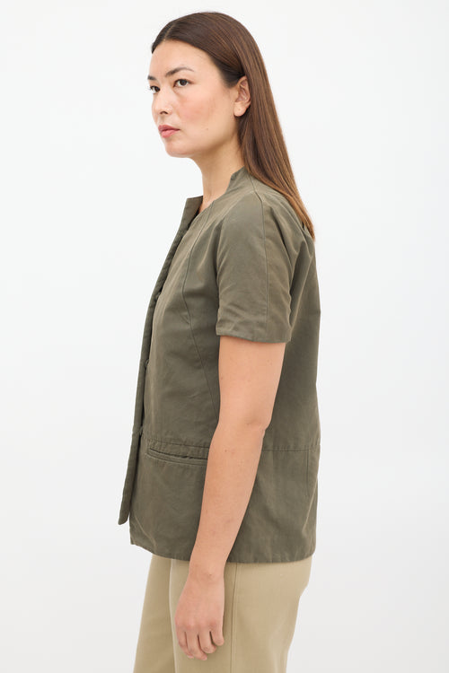 Marni Green Two Pocket Top