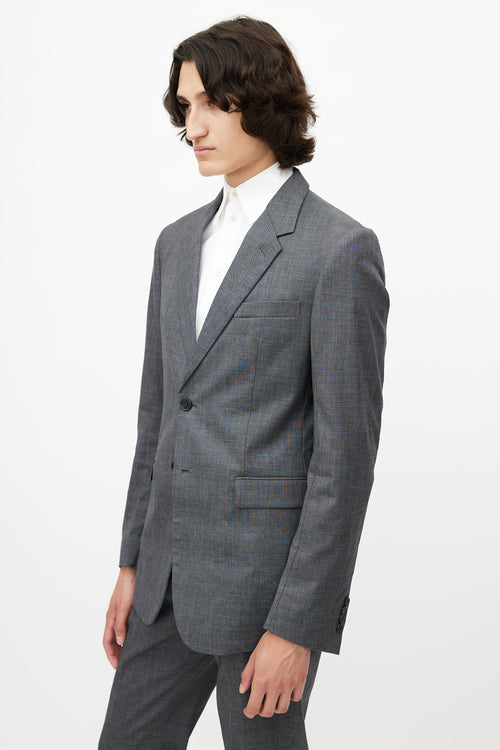 Marni Grey Wool Blazer Pant Suit