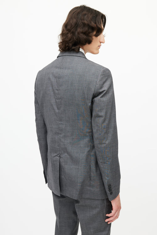 Marni Grey Wool Blazer Pant Suit