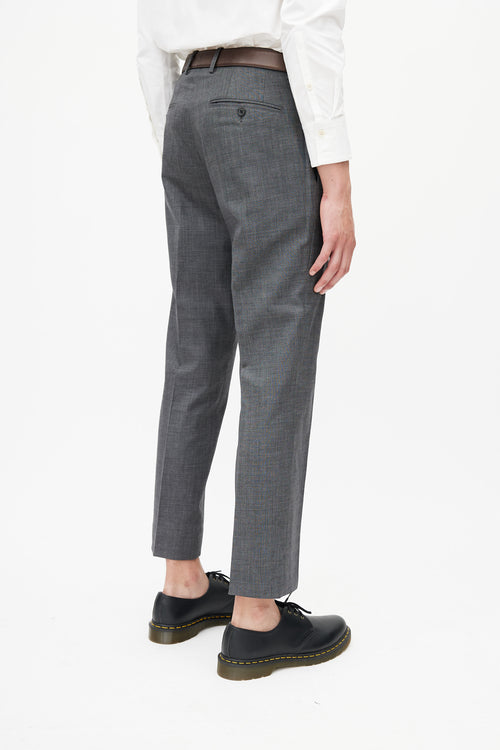 Marni Grey Wool Blazer Pant Suit