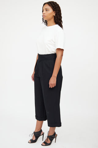 Marni Black Pleat High Waist Pant