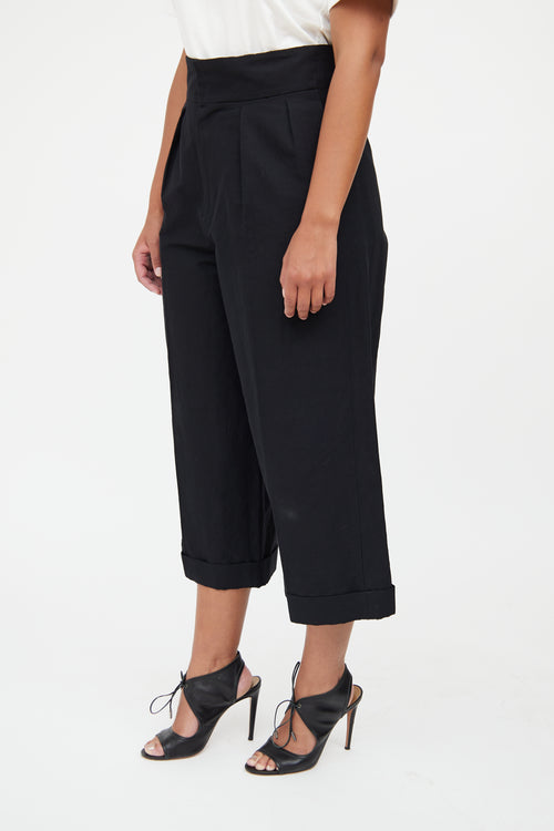 Marni Black Pleat High Waist Pant