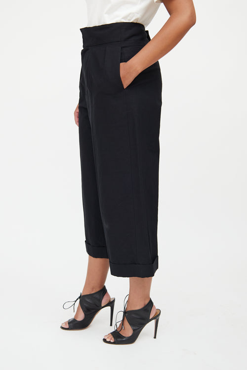 Marni Black Pleat High Waist Pant