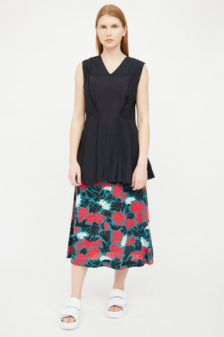 Marni Black Pleated Top