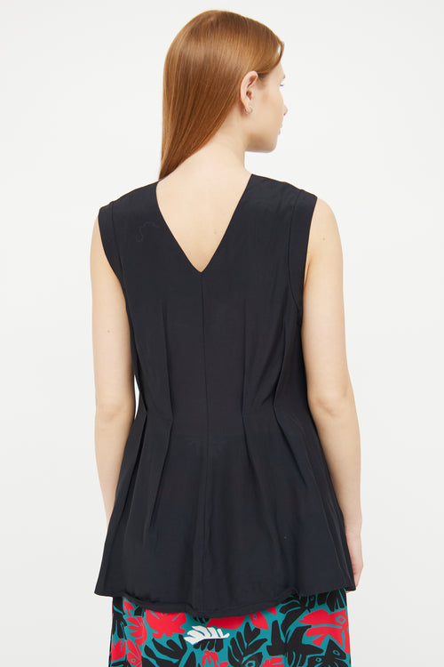 Marni Black Pleated Top