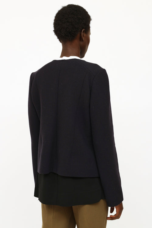 Marni Navy 
Black Wool Coat