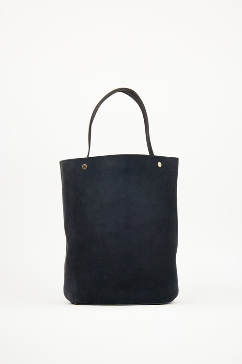 Marni Navy Suede Bucket Bag