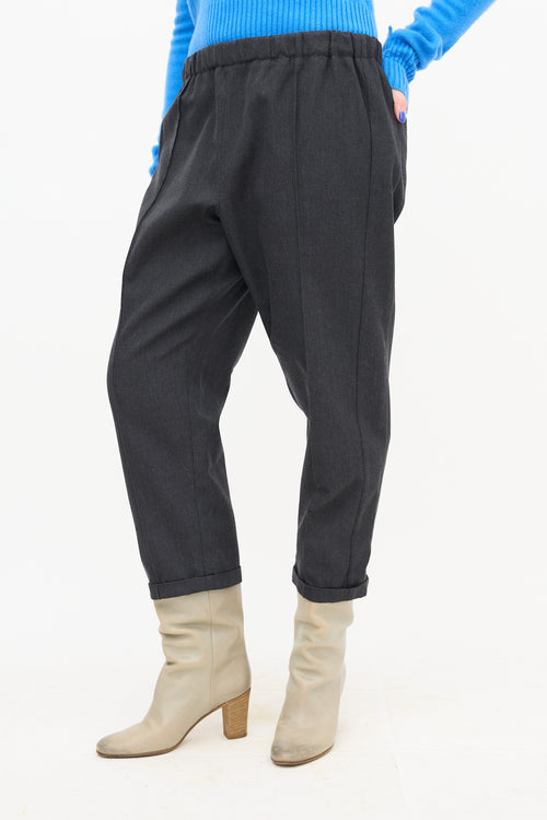 Marni Pin Tuck Drawstring Trousers