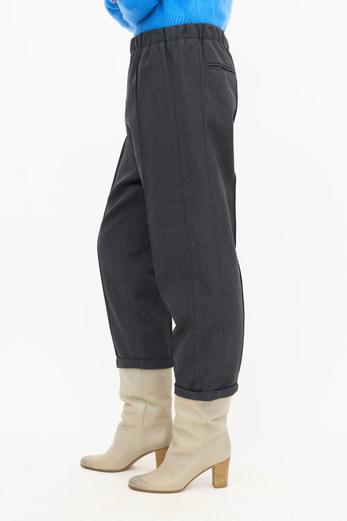 Marni Pin Tuck Drawstring Trousers