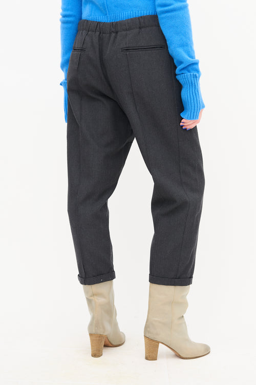 Marni Pin Tuck Drawstring Trousers