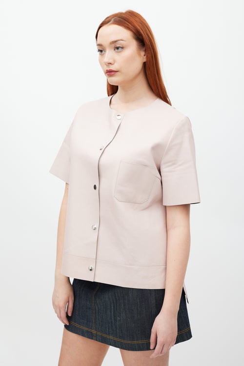 Marni Pink Leather Shirt