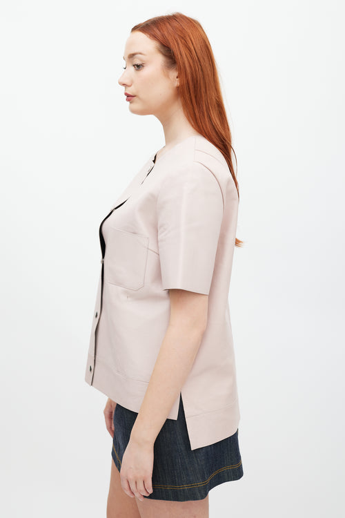 Marni Pink Leather Shirt