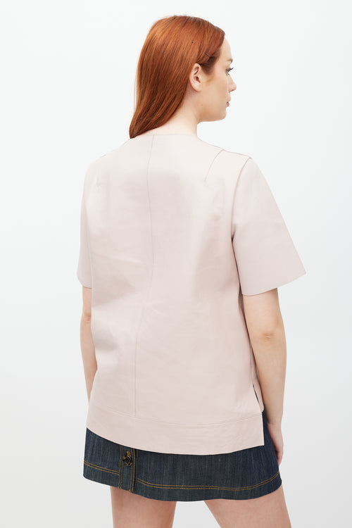 Marni Pink Leather Shirt