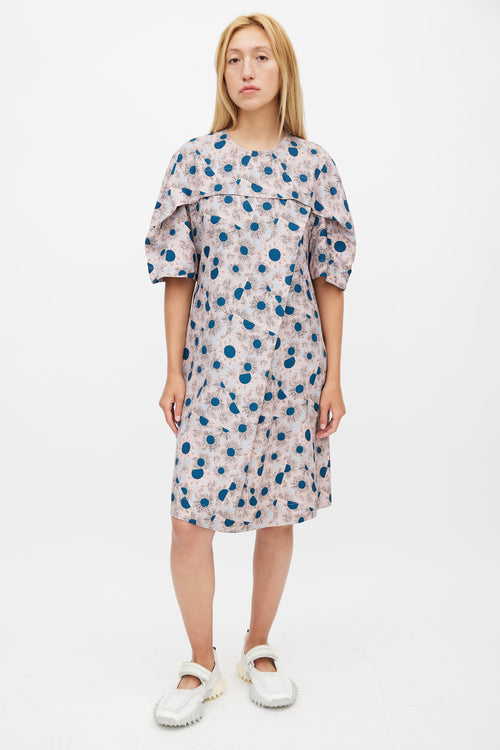 Marni Pink 
Multicolour Floral Dress