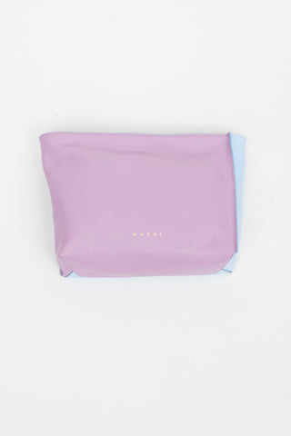 Marni Purple 
Blue Leather Museo Pouch