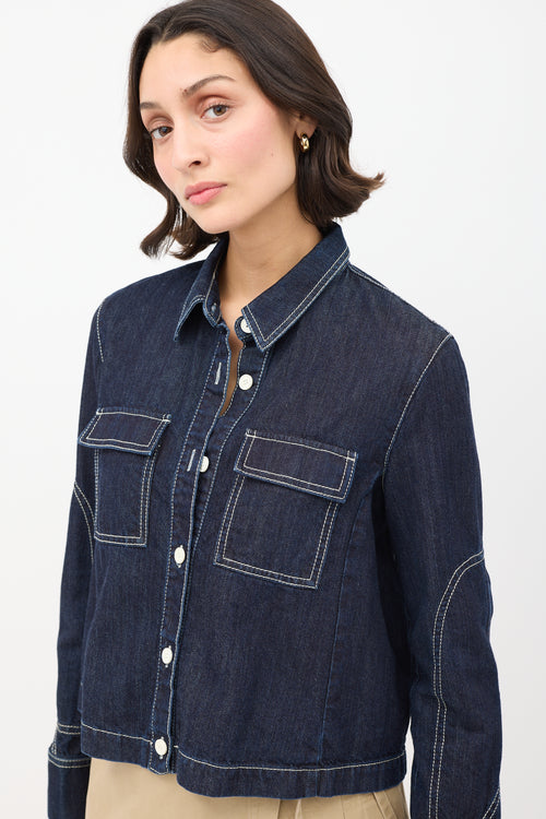 Marni Raw Denim Two Pocket Jacket