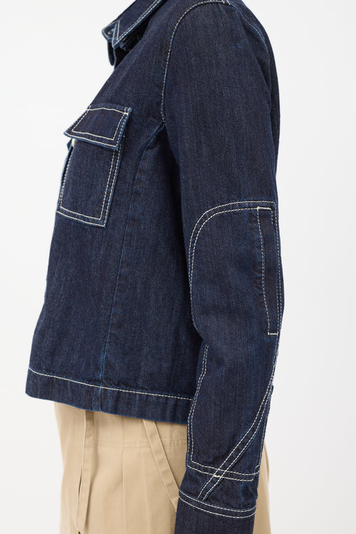 Marni Raw Denim Two Pocket Jacket