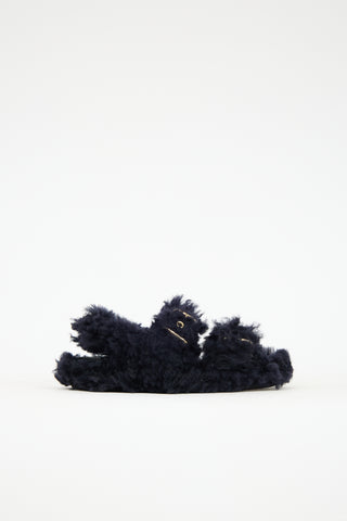 Marni Shearling Fussbett Sandal