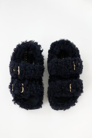 Marni Shearling Fussbett Sandal