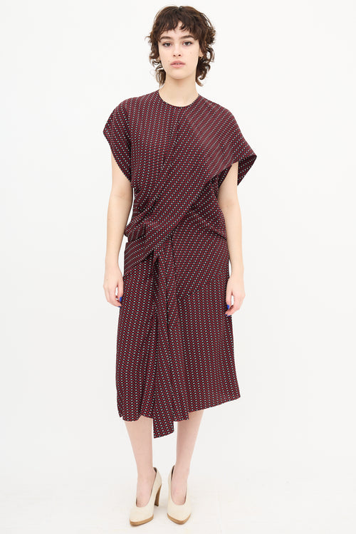 Marni Silk Polka Dot Dress